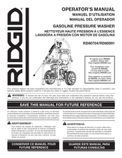 RIDGID RD80991 Manual Del Operador