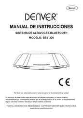 Denver BTS-300 Manual De Instrucciones