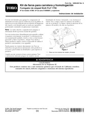 Toro Multi Pro 1750 Instrucciones De Instalación