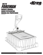 Kreg FOREMAN DB210 Manual Del Propietário