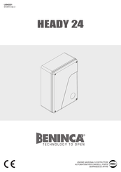 Beninca HEADY 24 Manual De Instrucciones