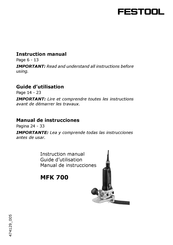 Festool MFK 700 Manual De Instrucciones