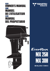 TOHATSU EverRun MX 25H Manual Del Propietário