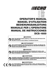 Echo DCS-1600 Manual De Instrucciones