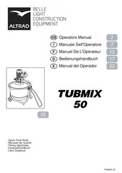 Altrad TUBMIX 50 Manual Del Operador