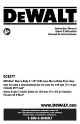 DeWalt DCS577 Manual De Instrucciones