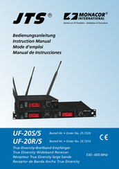 Monacor International JTS UF-20S/5 Manual De Instrucciones