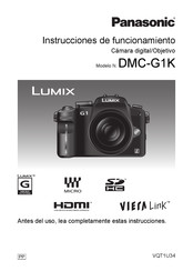 Panasonic DMC-G1K Instrucciones De Funcionamiento