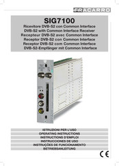 Fracarro SIG7100 Instrucciones De Uso