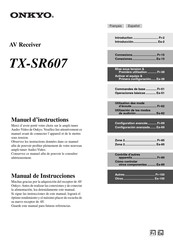 Onkyo TX-SR607 Manual De Instrucciones