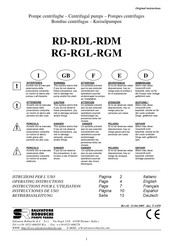 Salvatore Robuschi RDM Serie Instrucciones De Uso