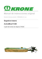 Krone ActiveMow R 360 Manual De Instrucciones