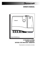 Duracraft NATURAL COOL MOISTURE DH-890 Serie Manual De Instrucciones