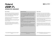 Roland EXR-7s Manual Del Usuario