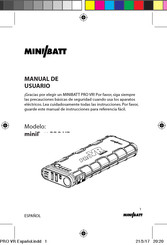 miniBatt PRO VR Manual De Usuario