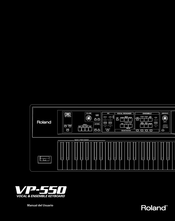 Roland VP-550 Manual Del Usuario