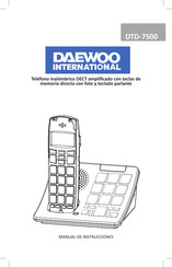 Daewoo DTD-7500 Manual De Instrucciones