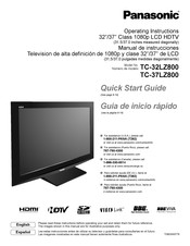 Panasonic TC-32LZ800 Manual De Instrucciones