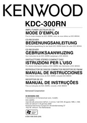 Kenwood KDC-300RN Manual De Instrucciones