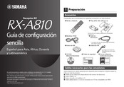 Yamaha RX-A810 Guía De Configuración Sencilla