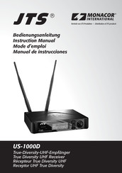 Monacor International JTS US-1000D Manual De Instrucciones