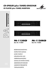 Monacor PA-1120RCD Manual De Instrucciones