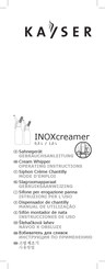 KAYSER INOXcreamer 1,0 L Instrucciones De Uso