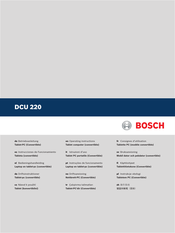 Bosch DCU 220 Instrucciones De Funcionamiento