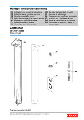 Franke AQMX0008 Instrucciones De Montaje Y Servicio