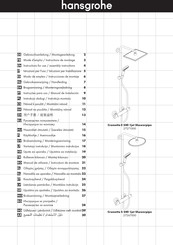 Hansgrohe Crometta S 240 1jet Showerpipe 27267000 Modo De Empleo/Instrucciones De Montaje