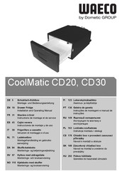 Waeco CoolMatic CD30 Instrucciones De Montaje Y De Uso