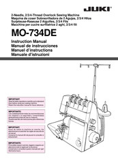 JUKI MO-734DE Manual De Instrucciones