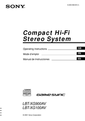 Sonus LBT-XG900AV Manual De Instrucciones