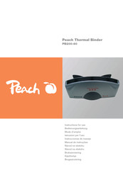 Peach PB200-60 Instrucciones De Manejo