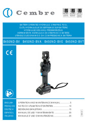 Cembre B450ND-BVE Manual De Uso Y Mantenimiento