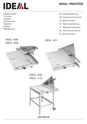 KRUG+PRIESTER IDEAL 1038 Instrucciones De Uso