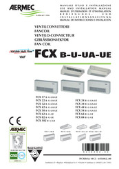 AERMEC FCX 17 B Manual De Instrucciones E Instalación