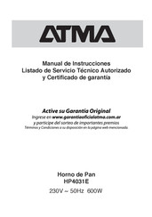 ATMA HP4031E MANUAL DE INSTRUCCIONES Descargar en PDF | ManualsLib