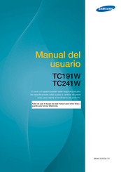 Samsung TC191W Manual Del Usuario