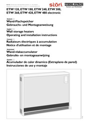 Stiebel Eltron ETW 120 Instrucciones De Uso Y Montaje