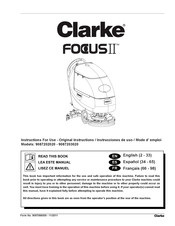 Clarke 9087202020 Instrucciones De Uso