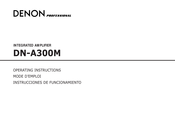 Denon Professional DN-A300M Instrucciones De Funcionamiento