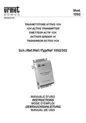 urmet domus 1092/302 Manual De Uso