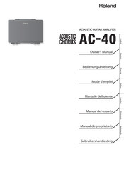 Roland AC-40 Manual Del Usuario