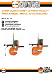 ALFRA 23002 Manual De Instrucciones