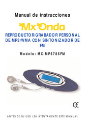 Mx Onda MX-MP5785FM Manual De Instrucciones
