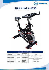 Monark SPINNING K-4020 Manual De Usario