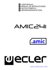 Ecler AMIC24i Manual De Instrucciones