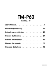 Seiko Epson TM-P60 Manual Del Usuario