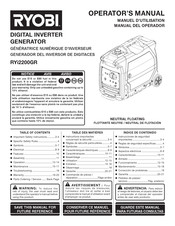 Ryobi RYi2200GR Manual Del Operador